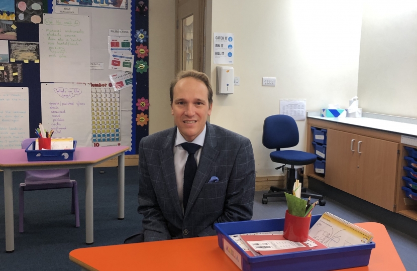 Marcus Hart visits schools during social distancing
