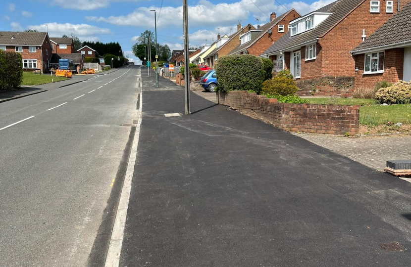 Hoo Road Pavement After